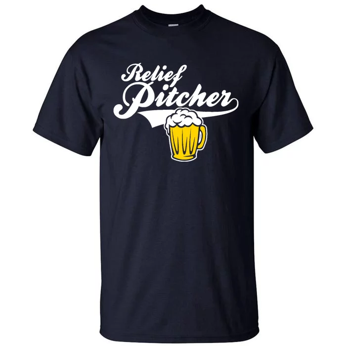 Relief Pitcher Beer And Baseball Tall T-Shirt