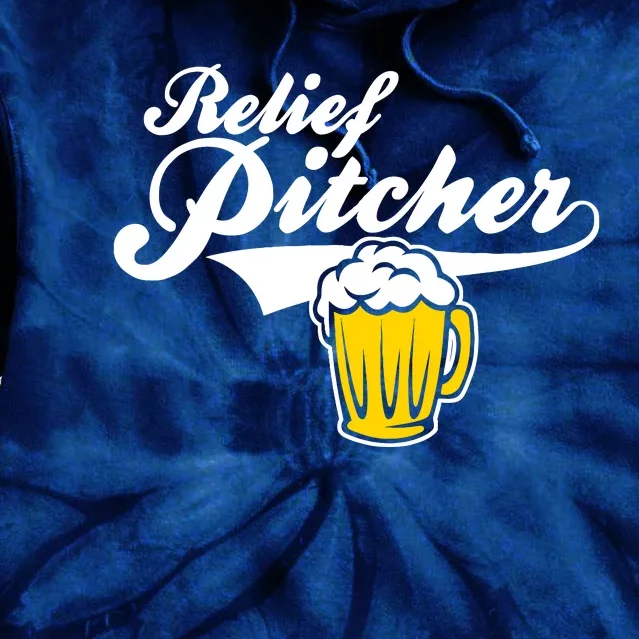 Relief Pitcher Beer And Baseball Tie Dye Hoodie