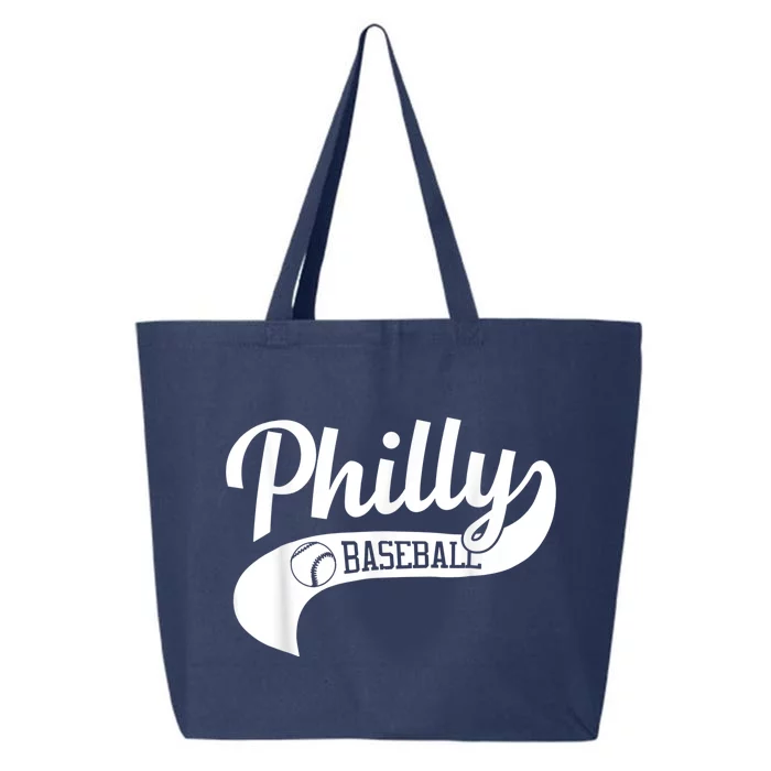 Retro Philadelphia Baseball Vintage Philly Swoosh 25L Jumbo Tote