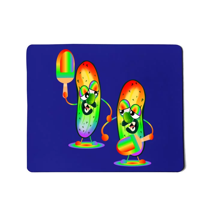 Rainbow Pride Couple Cucumber Pickles Pickleball Cool Gift Mousepad