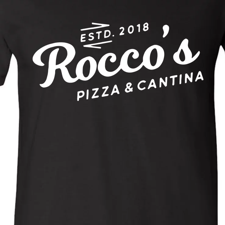 RoccoS Pizza & Catina RoccoS Home Of The Jello Shot Challenge 2024 V-Neck T-Shirt