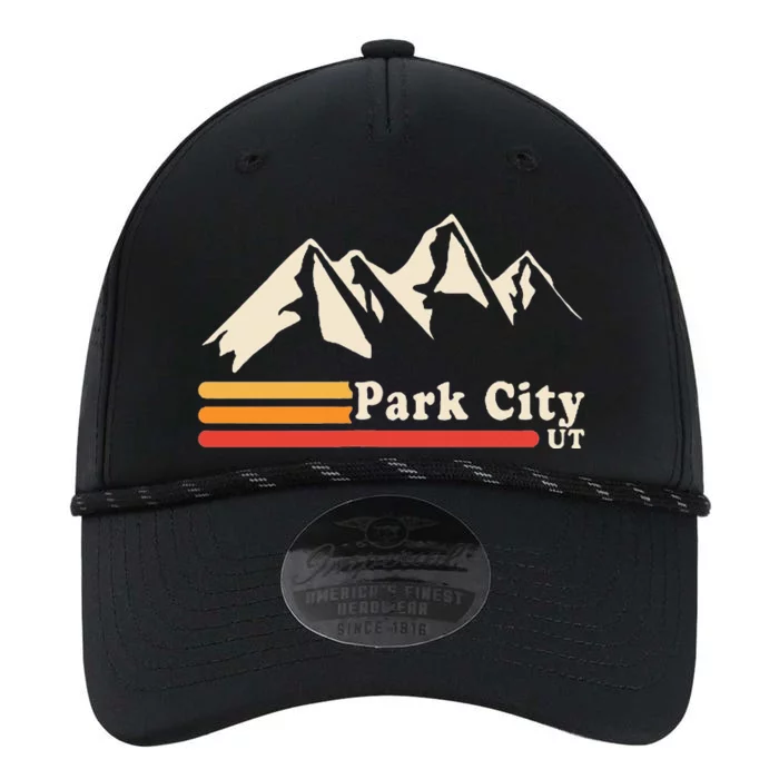 Retro Park City Utah Mountains Ski Performance The Dyno Cap