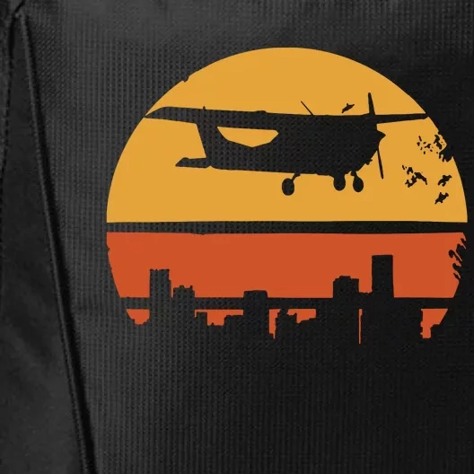 Retro Pilot C172 Flying Gift City Backpack