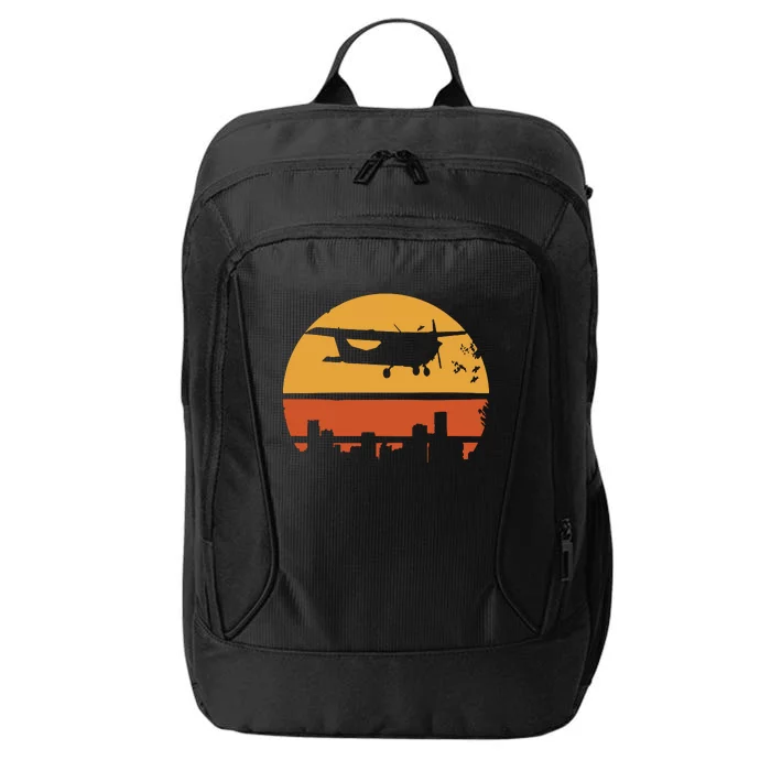 Retro Pilot C172 Flying Gift City Backpack