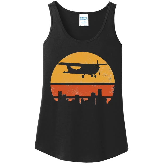 Retro Pilot C172 Flying Gift Ladies Essential Tank