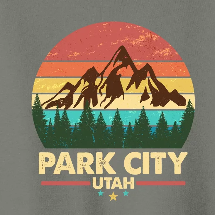 Retro Park City Utah Mountain Toddler T-Shirt