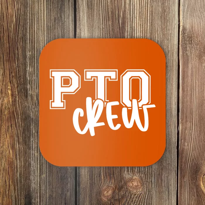 Retro Pto Crew Parent Teacher Organization Back To School Coaster