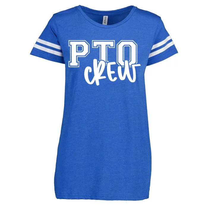 Retro Pto Crew Parent Teacher Organization Back To School Enza Ladies Jersey Football T-Shirt