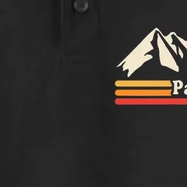 Retro Park City Utah Mountains Ski Dry Zone Grid Performance Polo