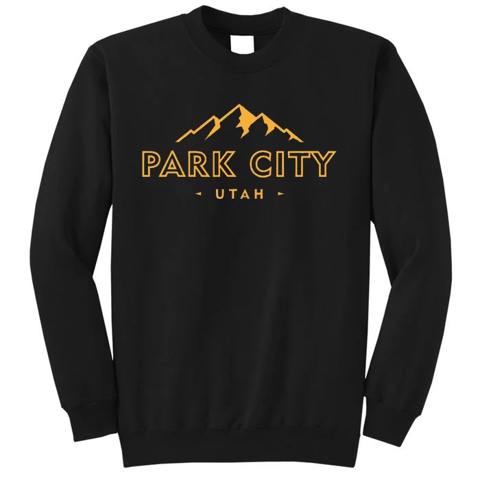 Retro Park City Utah Souvenir Mountain Hiking Sweatshirt