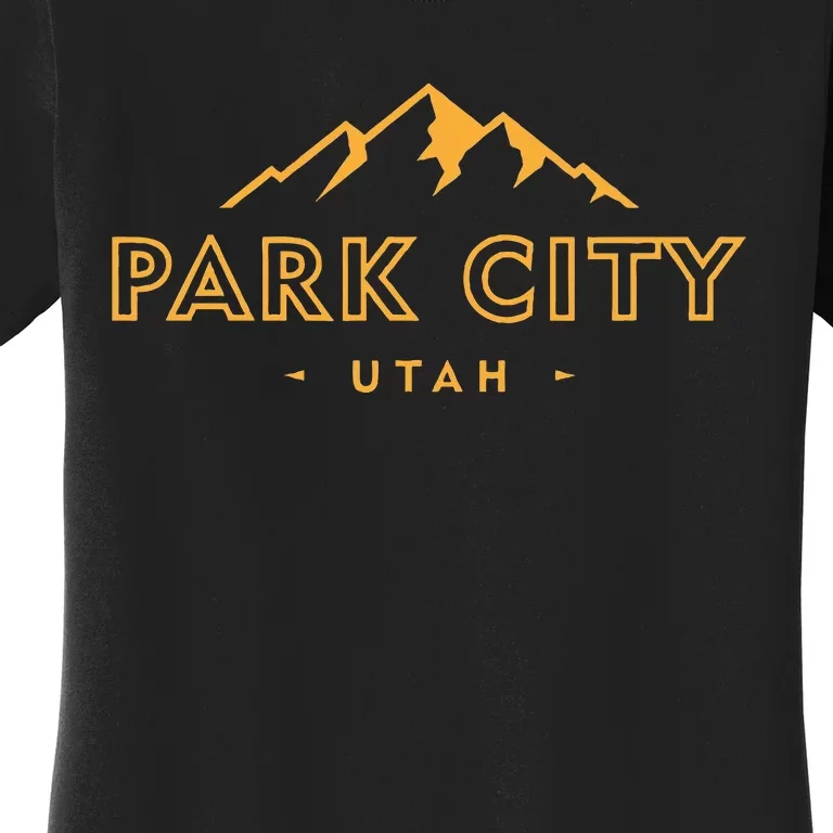 Retro Park City Utah Souvenir Mountain Hiking Women's T-Shirt