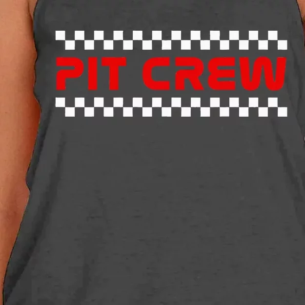 Racing Pit Crew Women's Knotted Racerback Tank