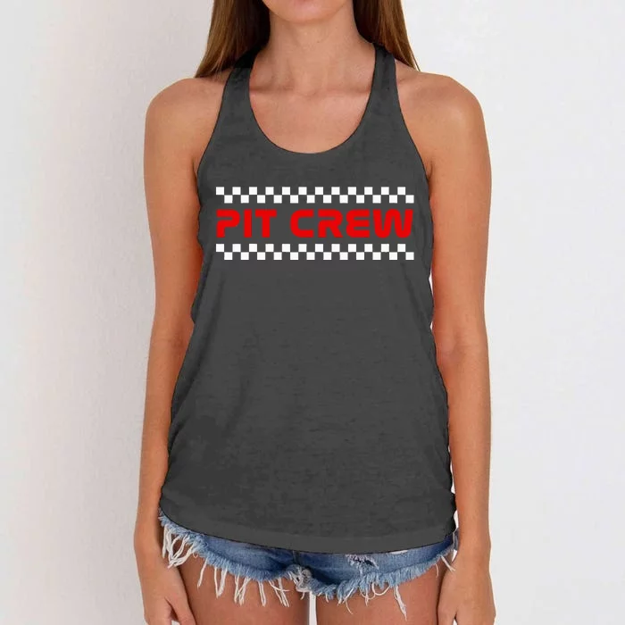 Racing Pit Crew Women's Knotted Racerback Tank