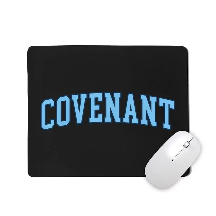 Retro Personalized Covenant Name Arch Vintage College Arch Varsity University Mousepad