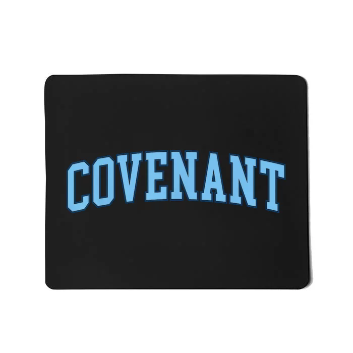 Retro Personalized Covenant Name Arch Vintage College Arch Varsity University Mousepad