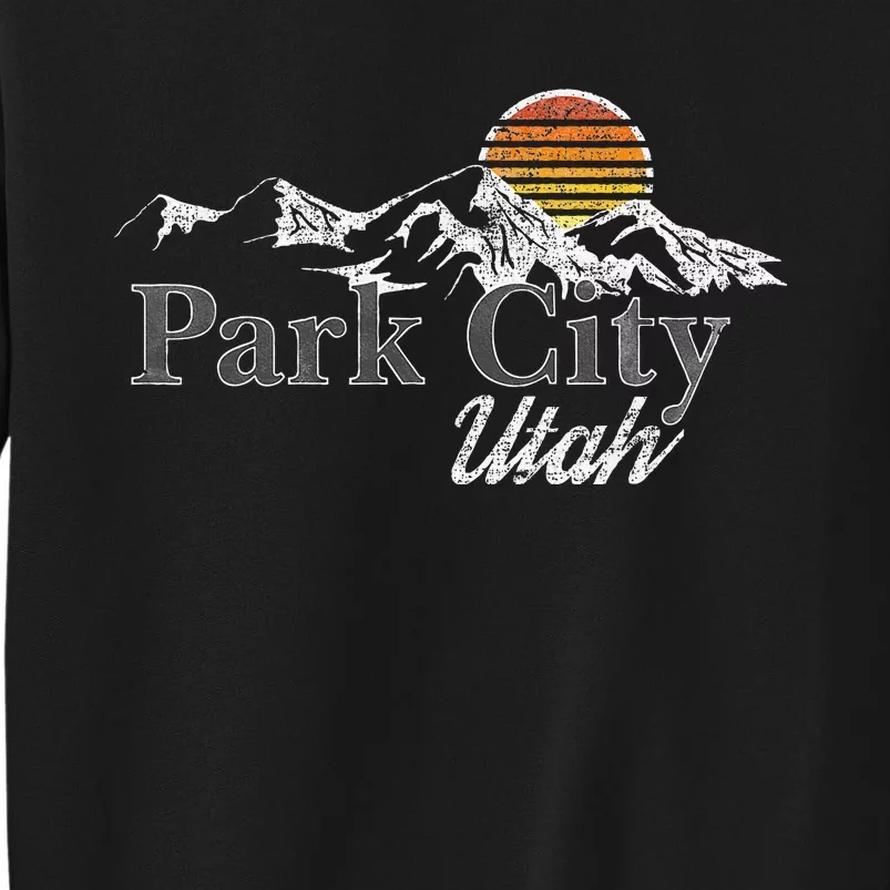 Retro Park City Utah Mountain Sweatshirt