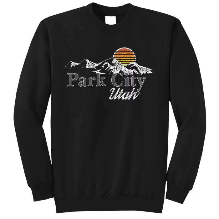 Retro Park City Utah Mountain Sweatshirt