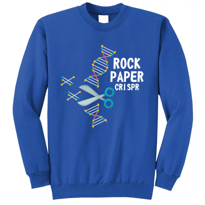 Rock Paper Chrispr Scissors Scientist Biologist Medicine Great Gift Tall Sweatshirt