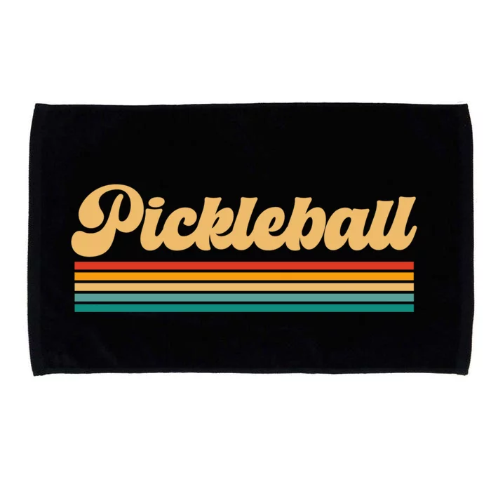 Retro Pickleball Cool Gift Microfiber Hand Towel