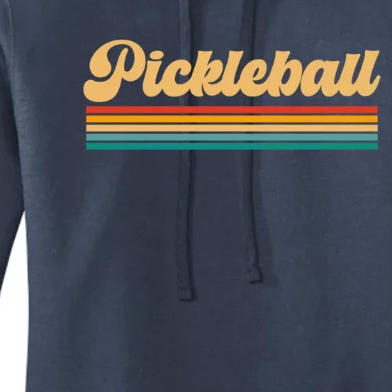 Retro Pickleball Cool Gift Women's Pullover Hoodie