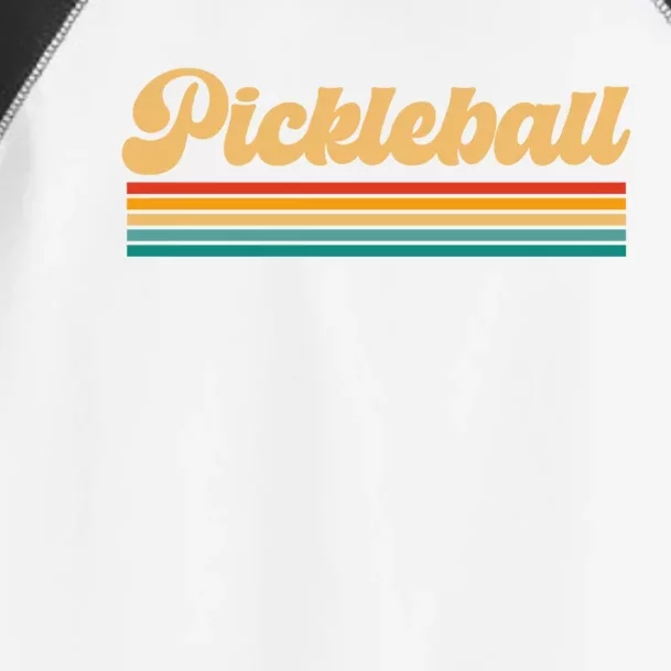 Retro Pickleball Cool Gift Toddler Fine Jersey T-Shirt