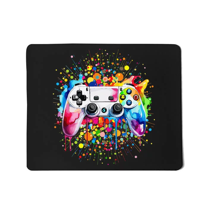 Retro Polka Dots Gaming Controller Video Gamers Dot Day Gift Mousepad