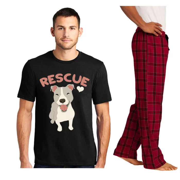 Rescue Pitbull Dog Animal Rescued Kawaii Pajama Set