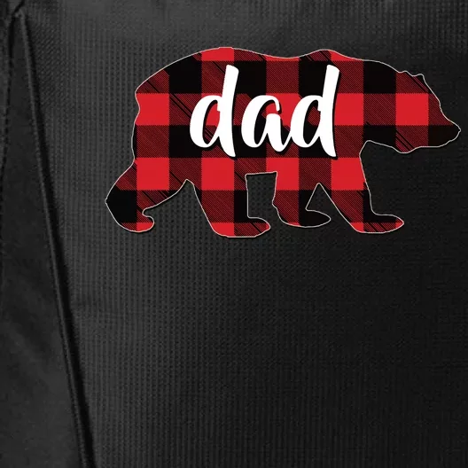 Red Plaid Dad Buffalo Matching Family Papa Pajama Christmas City Backpack