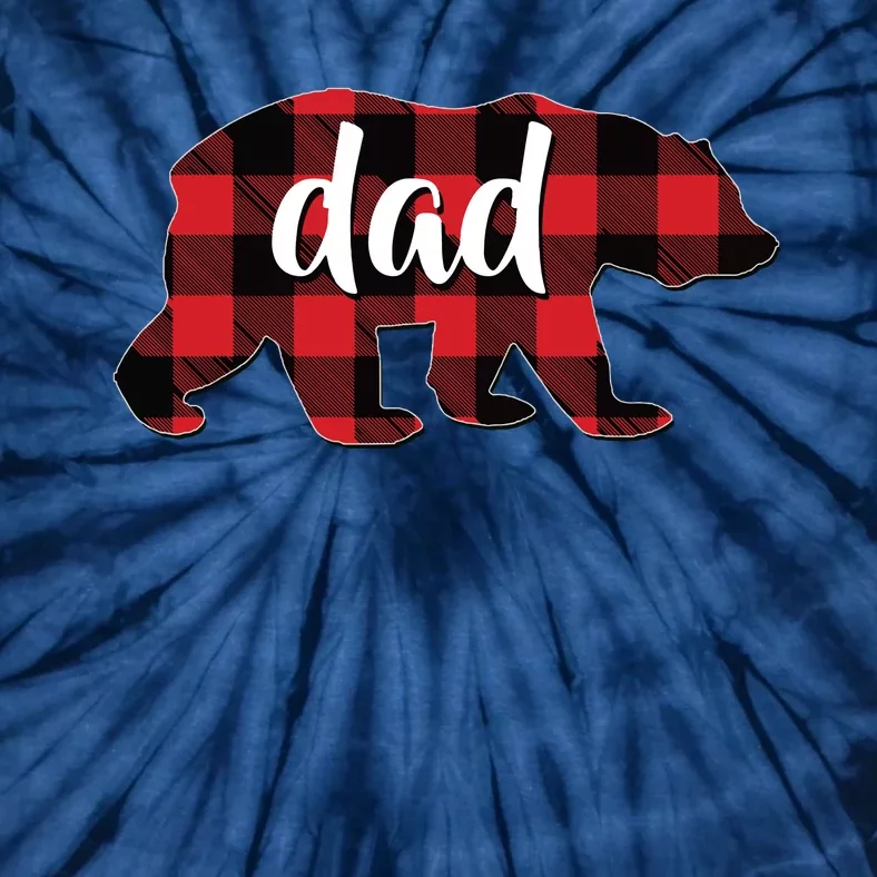 Red Plaid Dad Buffalo Matching Family Papa Pajama Christmas Tie-Dye T-Shirt