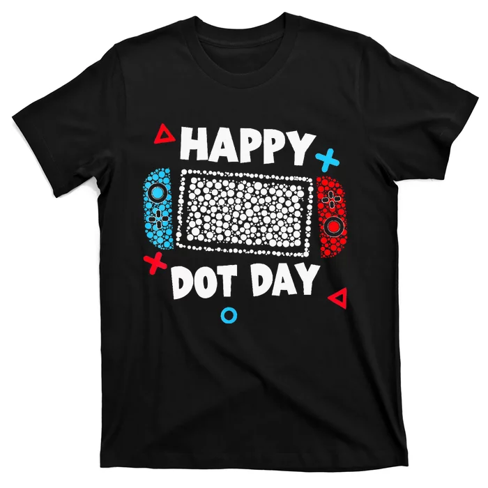 Retro Polka Dots Gaming Controller Video Gamers T-Shirt