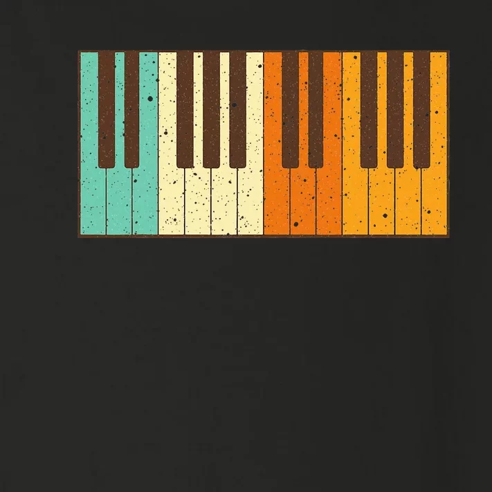 Retro Piano Design For Musician Piano Player Toddler Long Sleeve Shirt