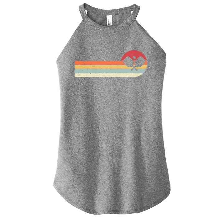 Retro Pickleball Design For Passionate Pickleball Players Gift Women’s Perfect Tri Rocker Tank