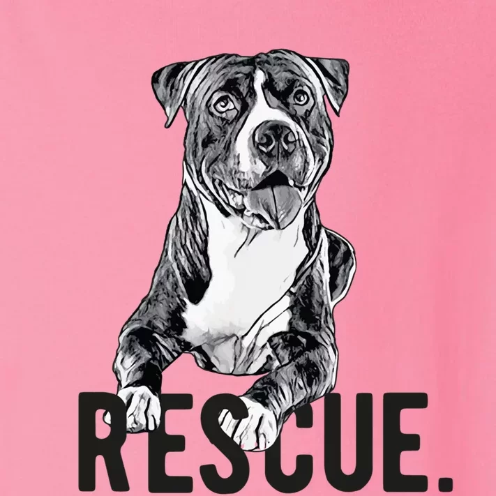 Rescue Pitbull Drawing Dog Mom Adopt Dont Shop Mama Gift Toddler Long Sleeve Shirt