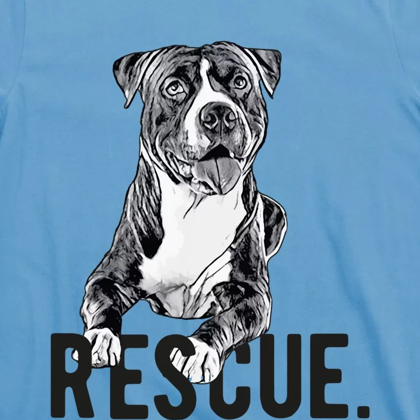 Rescue Pitbull Drawing Dog Mom Adopt Dont Shop Mama Gift T-Shirt