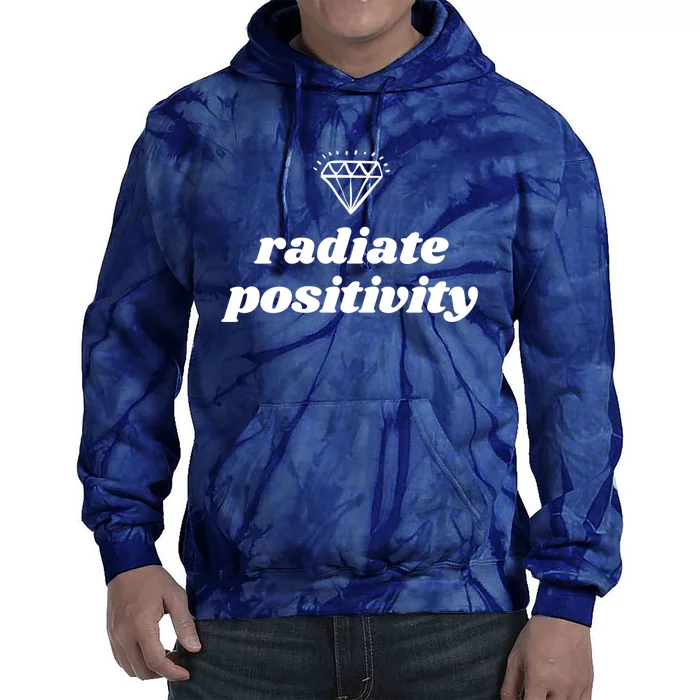 Radiate Positivity Dimond Tie Dye Hoodie