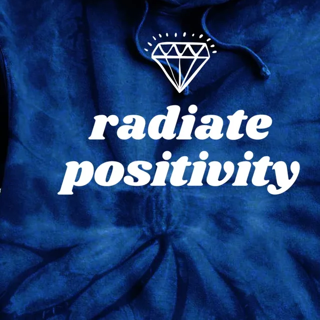 Radiate Positivity Dimond Tie Dye Hoodie