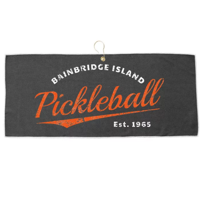 Retro Pickleball Est 1965  Pickleball Large Microfiber Waffle Golf Towel