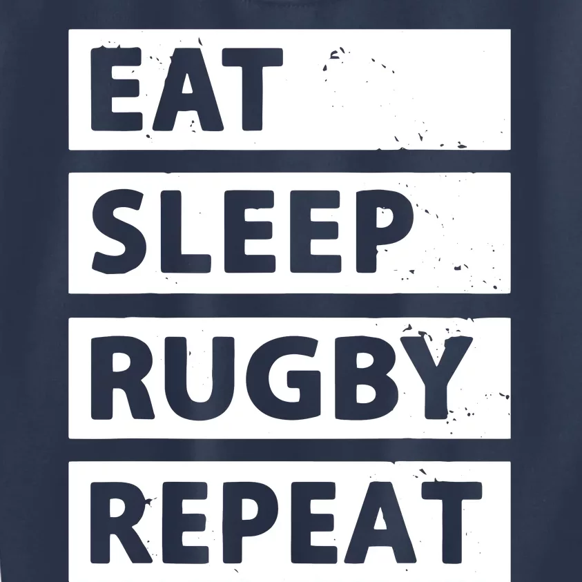 Rugby Player Eat Sleep Rugby Repeat Funny Rugby Kids Sweatshirt