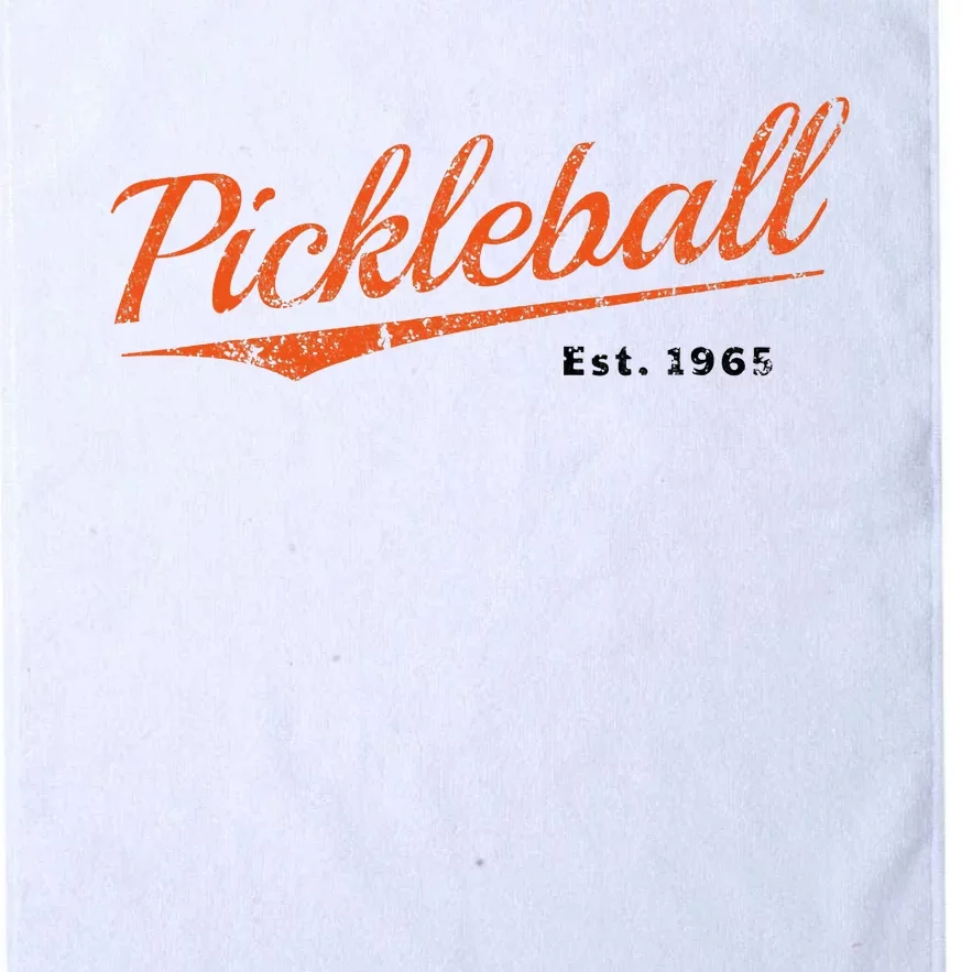 Retro Pickleball Est 1965 Design Pickleball Platinum Collection Golf Towel