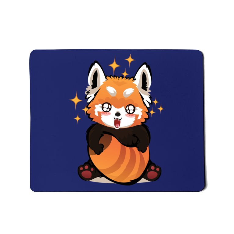 Red Panda Excited To See You Mousepad