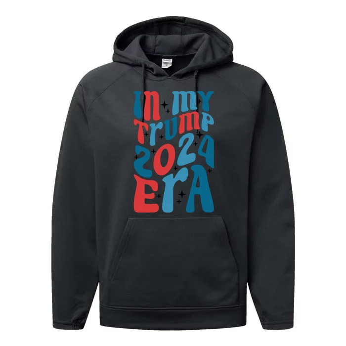 Retro Political Era Motif Performance Fleece Hoodie