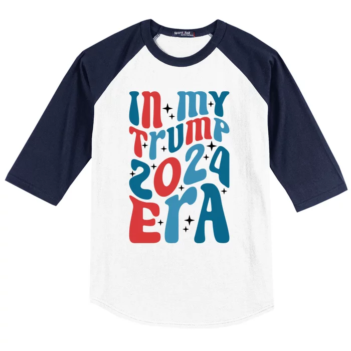 Retro Political Era Motif Baseball Sleeve Shirt