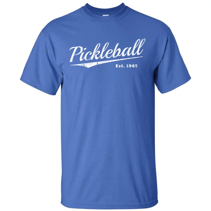 Retro Pickleball Est 1965 Design Pickleball Gift Tall T-Shirt