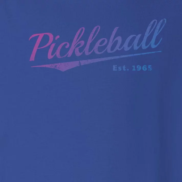 Retro Pickleball Est 1965 Design Pickleball Gift Toddler Long Sleeve Shirt