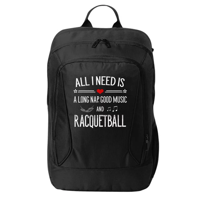 Racquetball Player Eat Sleep Racquetball Repeat City Backpack