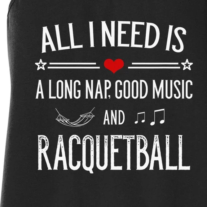 Racquetball Player Eat Sleep Racquetball Repeat Women's Racerback Tank