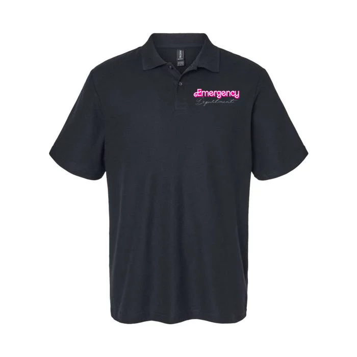 Retro Pink Emergency Departt Nurses Er Doctor Softstyle Adult Sport Polo