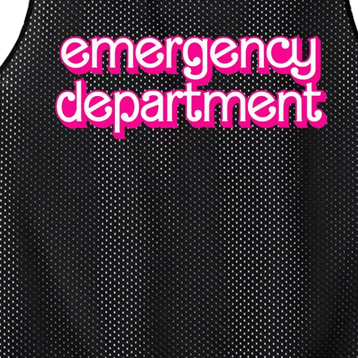 Retro Pink Emergency Departt Nurses Er Doctor Mesh Reversible Basketball Jersey Tank