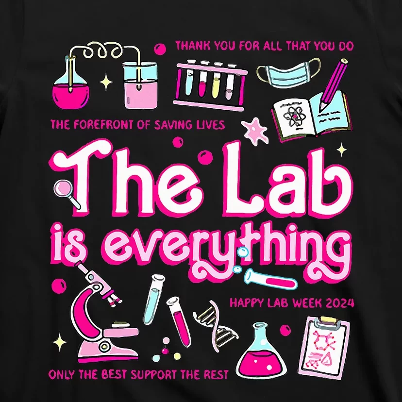 Retro Pink Funny Lab Is Everything Happy Lab Week 2024 T-Shirt