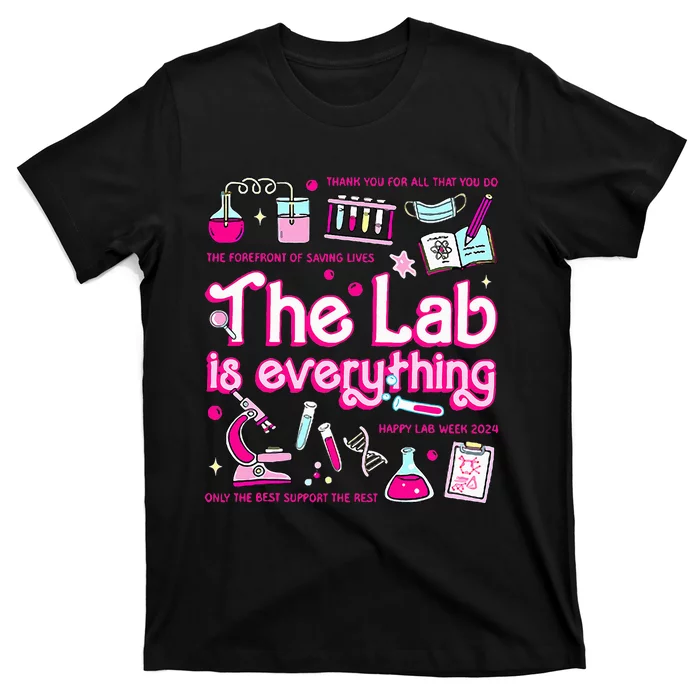 Retro Pink Funny Lab Is Everything Happy Lab Week 2024 T-Shirt